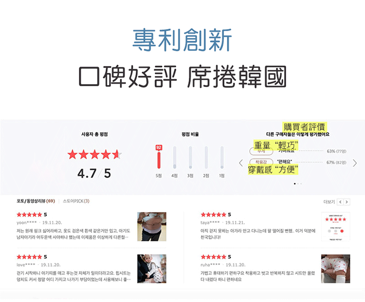 韓國 Bebefit - Bebefit Light 快展折疊腰凳-奶油色