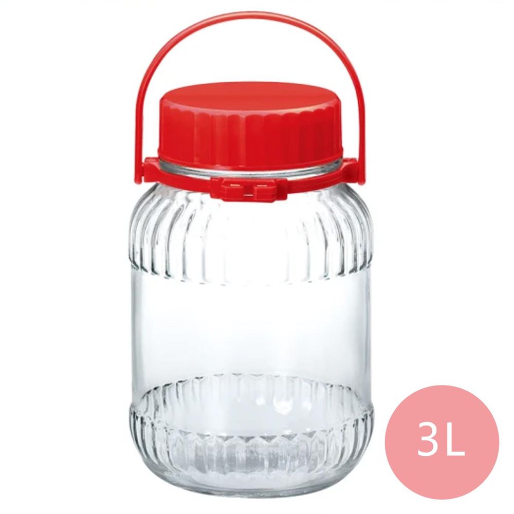 TOYO-SASAKI GLASS 東洋佐佐木 - 日本製玻璃梅酒瓶3L(71803-R)醃漬瓶/保存罐/釀酒瓶/果實瓶
