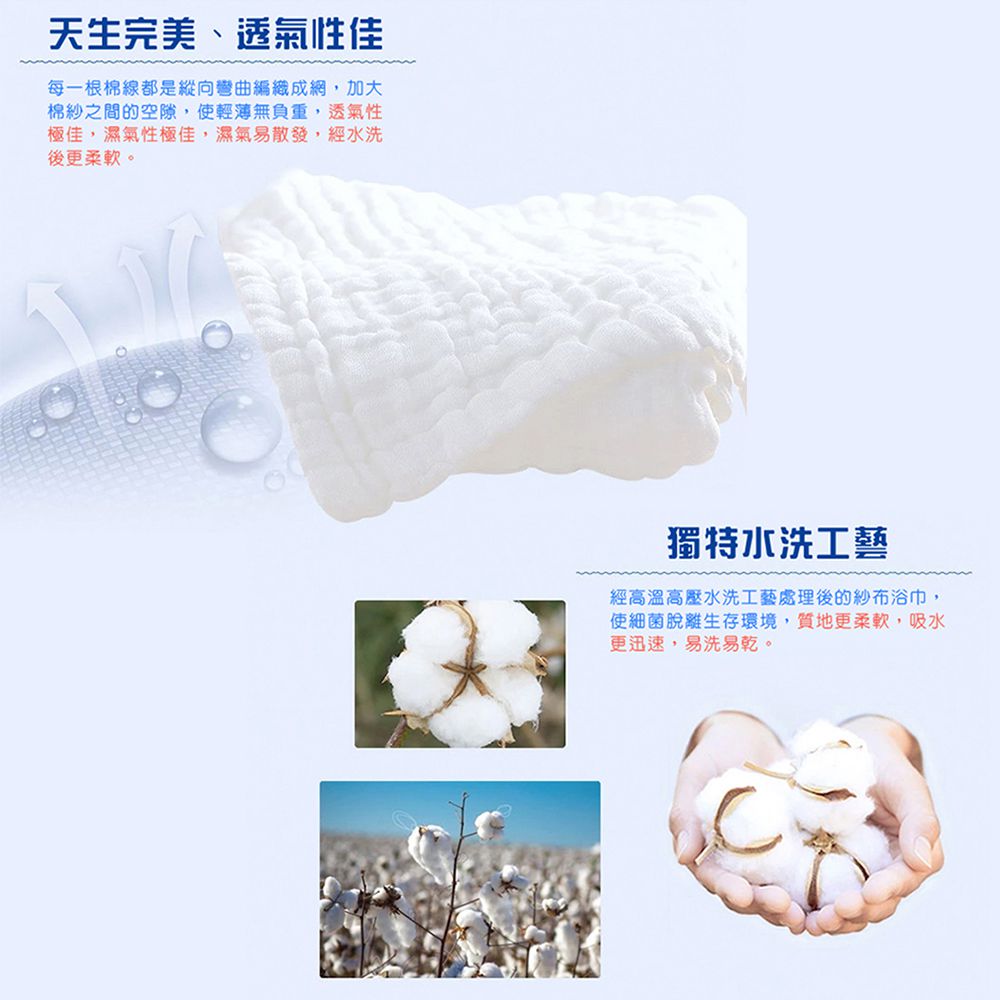 JustGreen - 六層澎澎紗純棉紗布小方巾-黃色 (24x24 cm)