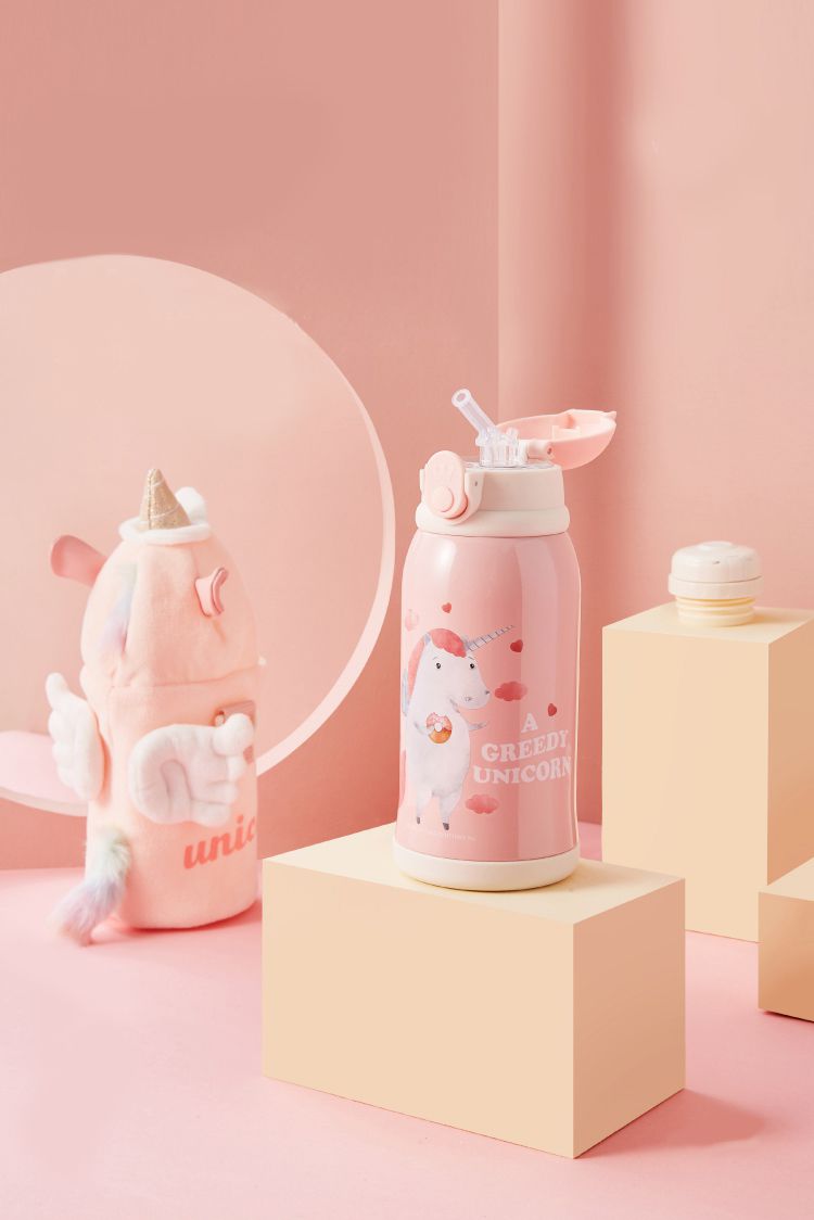 義大利 All joint - 多彩獨角獸保溫瓶-600ml