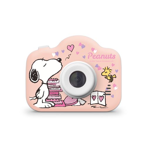 SNOOPY 正版授權 兒童數位相機-愛心啾／粉色 (送32GB記憶卡)