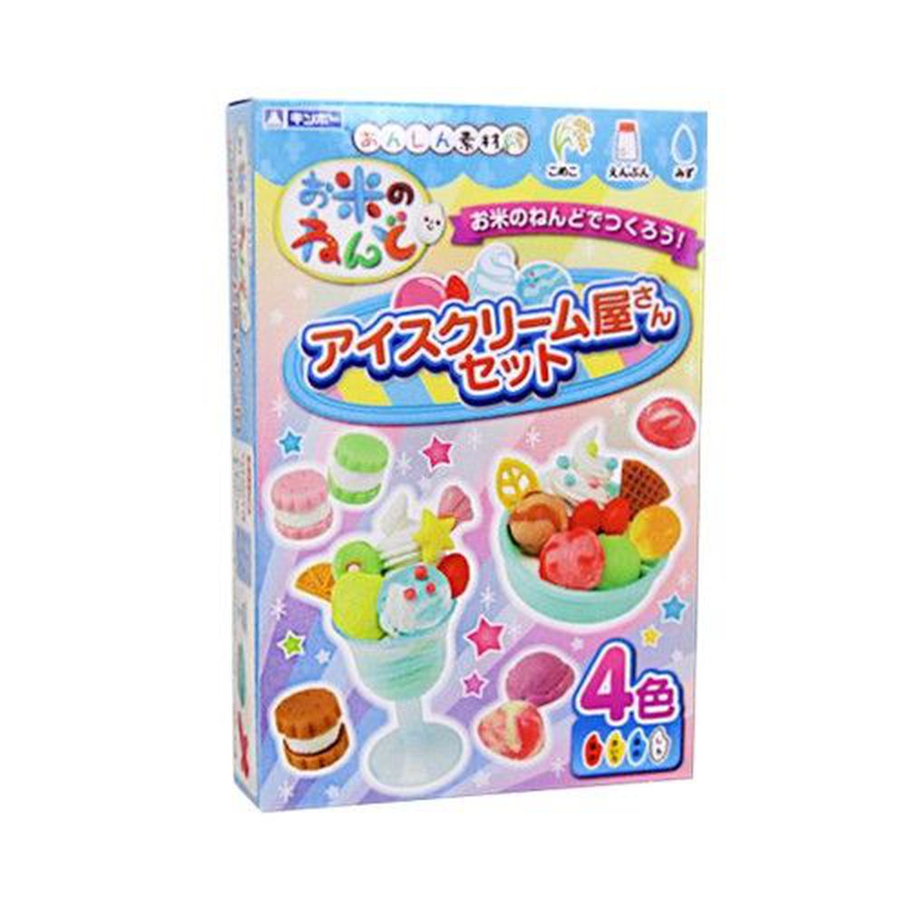 日本銀鳥 - 銀鳥無毒純米黏土-書本夏日冰品4色組(附模具)