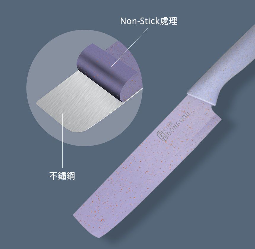 韓國 GONG YOU - 環保不鏽鋼刀具6入組