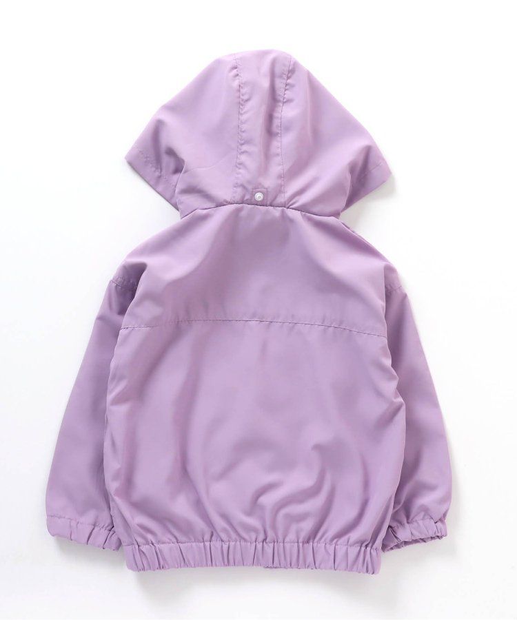 日本 BREEZE - 防潑水繽紛撞色連帽休閒外套-土耳其藍x棕