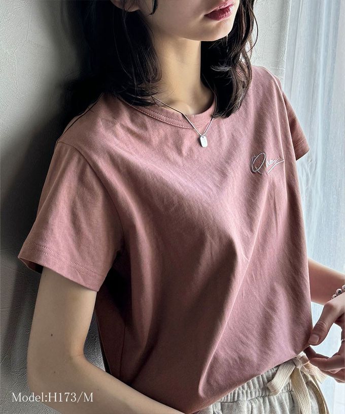 日本 Classical Elf - 胸前簡約刺繡logo有機棉短袖T恤-白