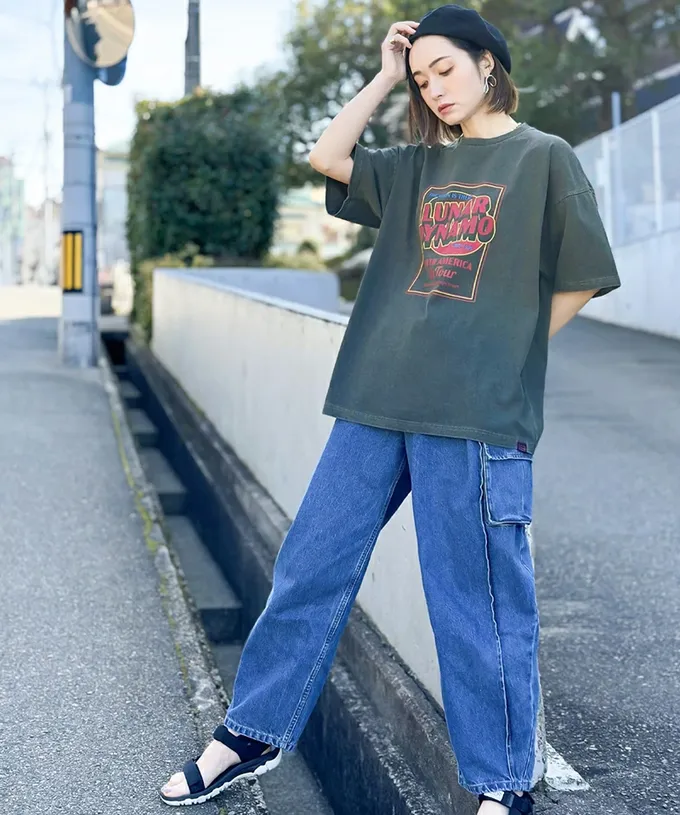 日本 Classical Elf - 100%棉美式復古印花T恤-粉紅