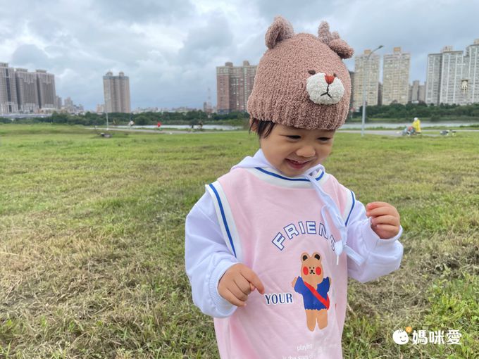 akachan honpo - 毛茸茸針織帽-企鵝-灰色