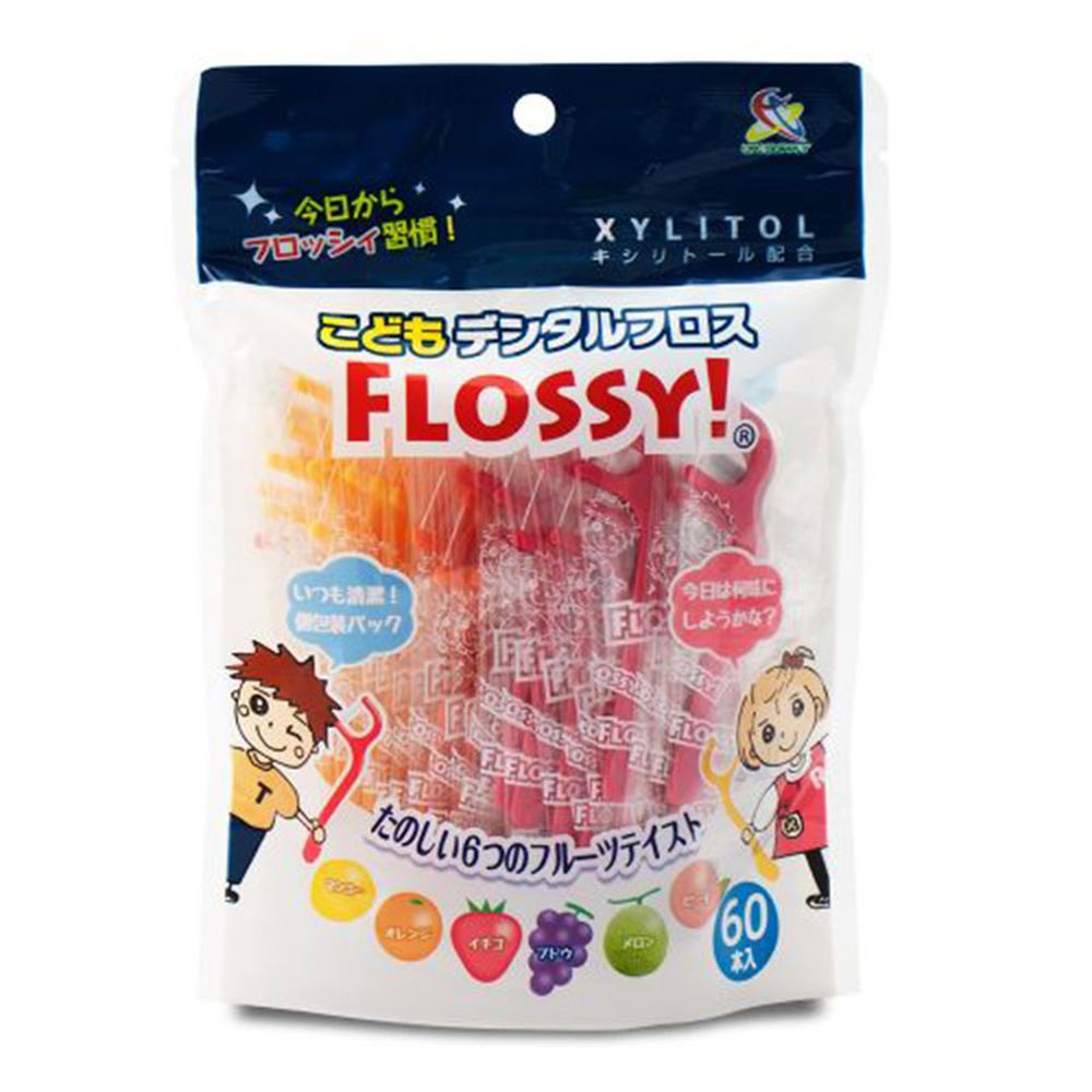 FLOSSY兒童用牙線棒60支