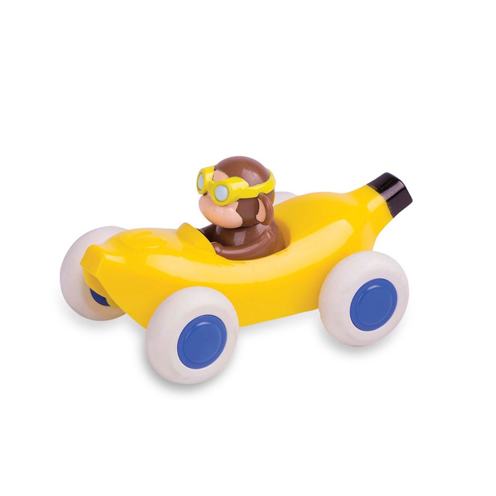瑞典Viking toys - 動物賽車手-香蕉猴子-14cm