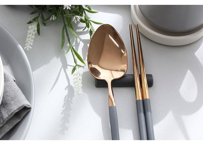 韓國 SSUEIM - Mariebel系列莫蘭迪不鏽鋼餐具2件組