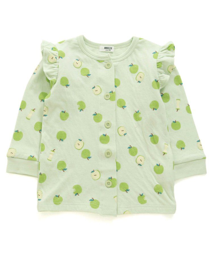 日本 BREEZE - 荷葉肩蘋果圖案成套家居服-青蘋果