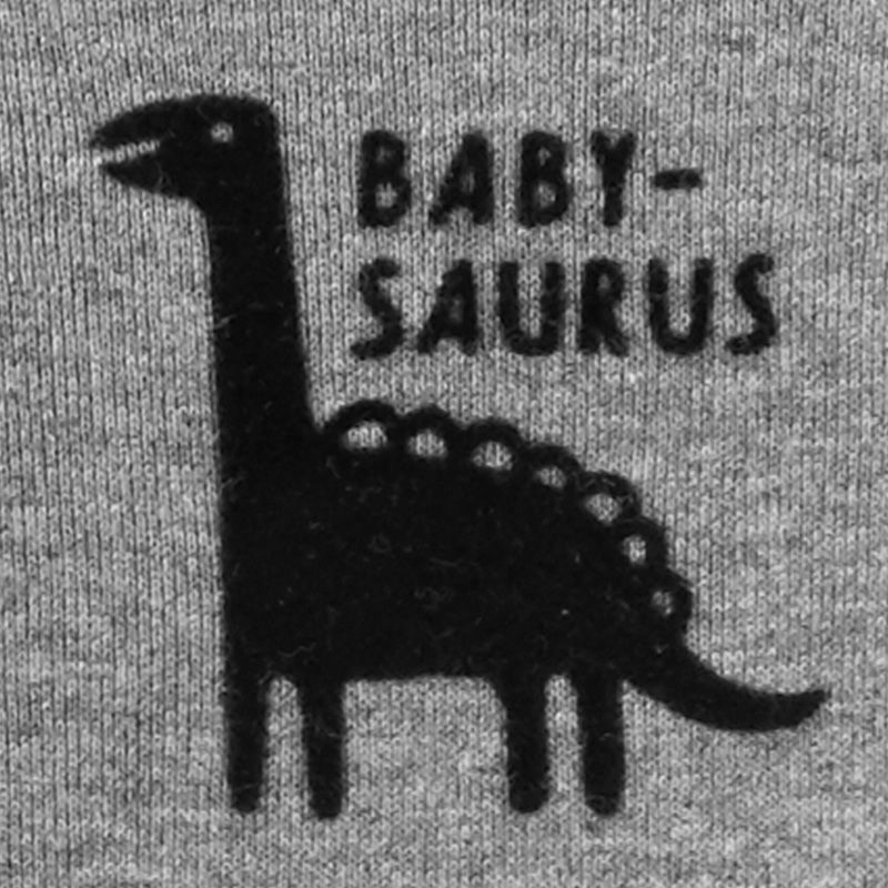 美國 Carter's - 嬰幼兒100%純棉長袖包屁衣四件組-恐龍世界