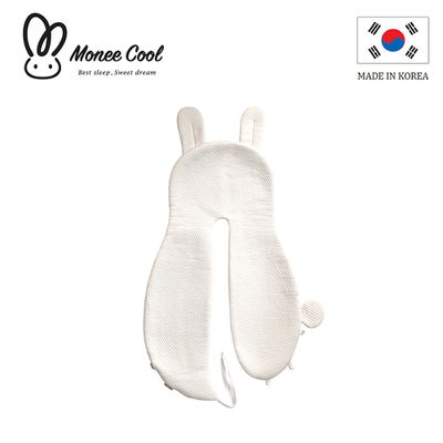 韓國 monee - monee cool 舒眠兔兔安撫枕 / 涼感枕套-白色 (涼感枕套)-0.44kg