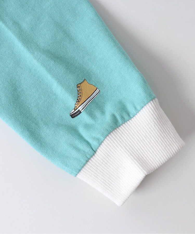 日本 BREEZE - CONVERSE聯名 印花長袖上衣-粉紅