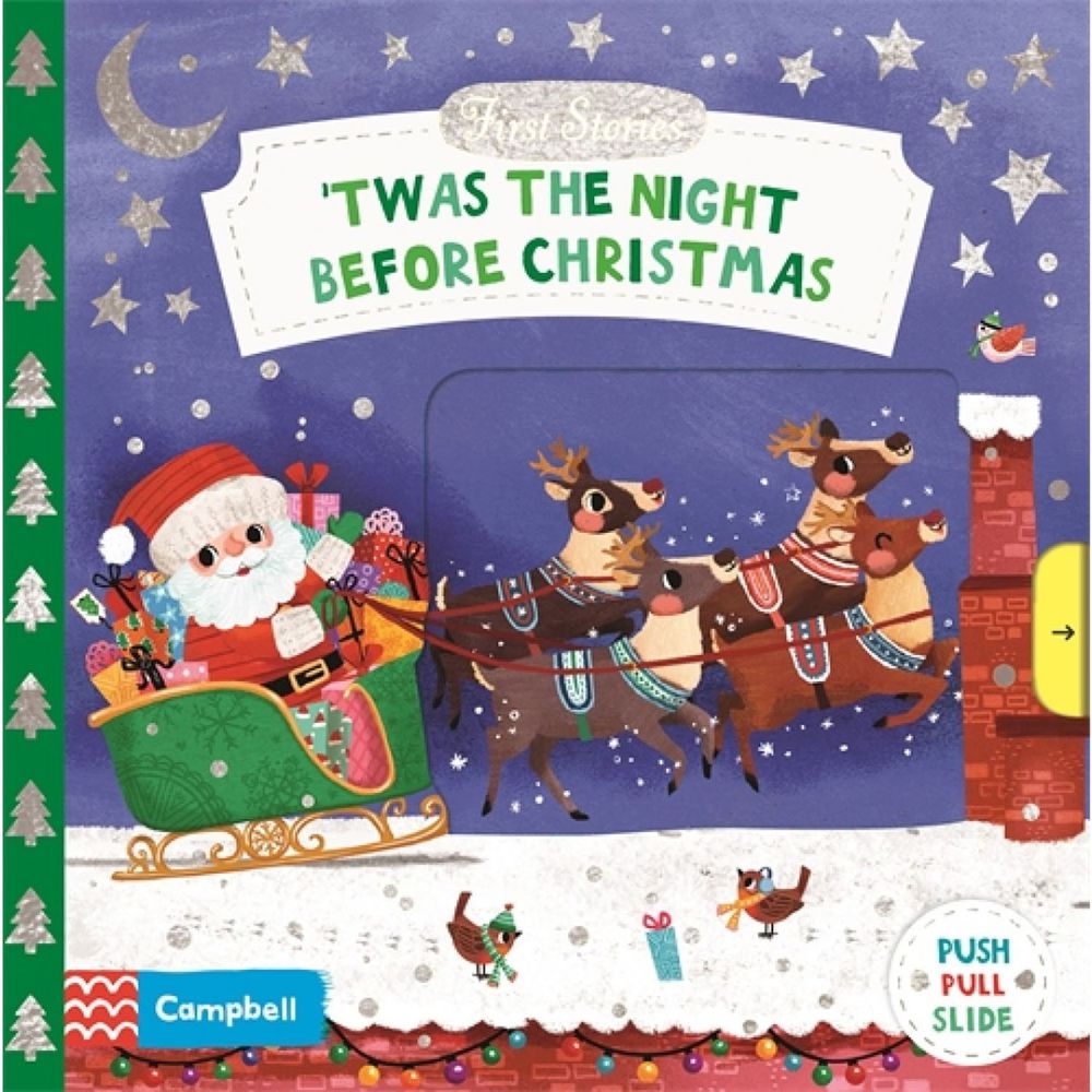 Twas the Night Before Christmas (First Stories)(硬頁推拉書)