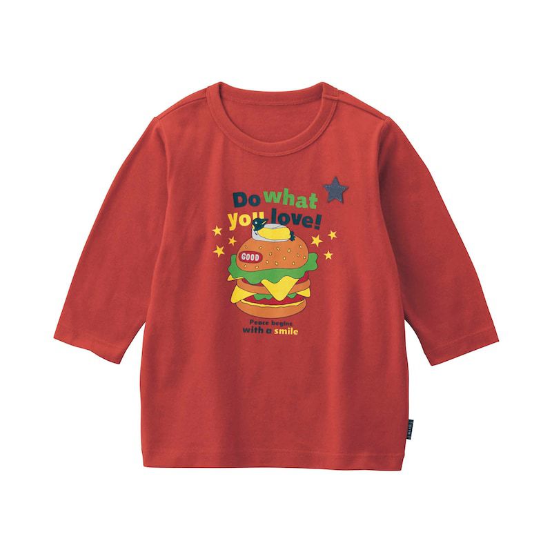 日本千趣會 - GITA 純棉印花七分袖上衣-海洋世界-灰藍