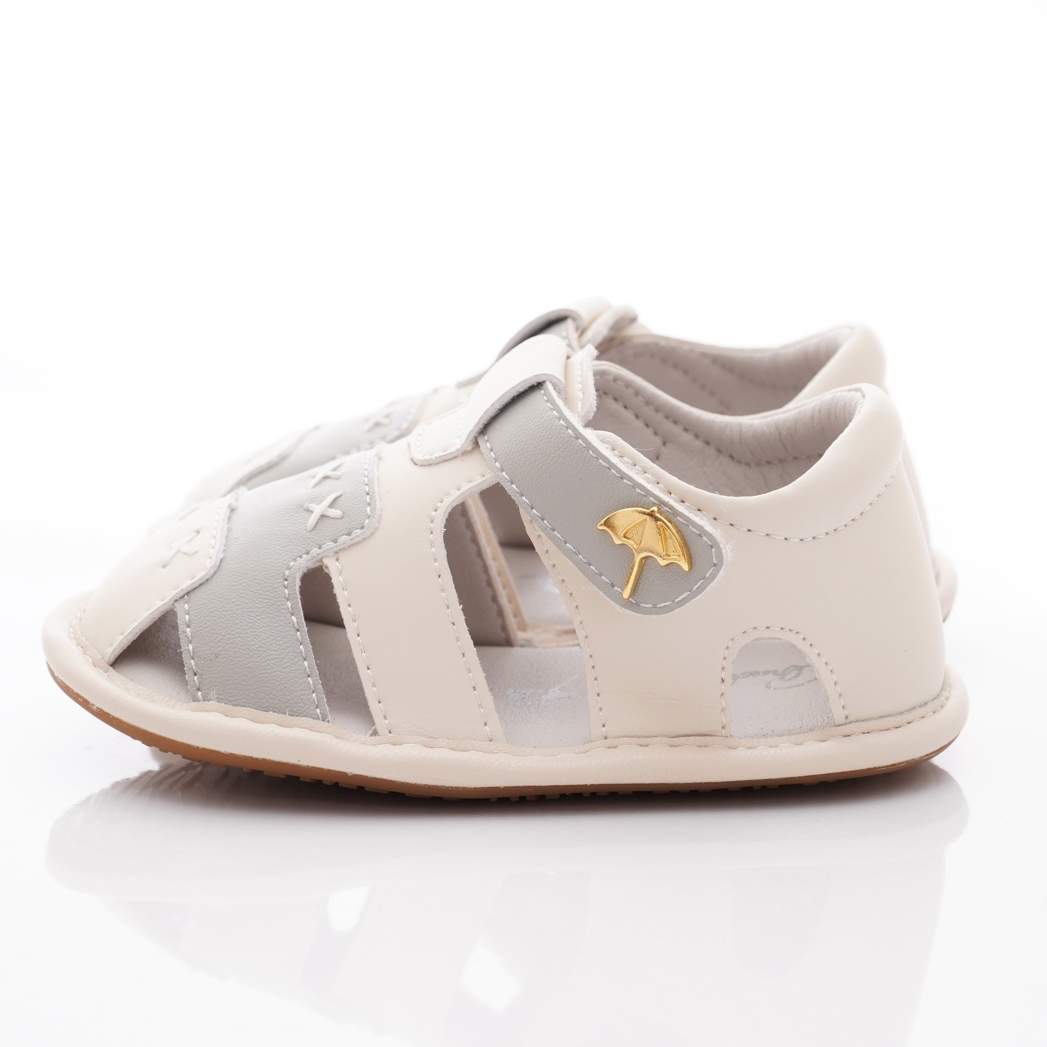 Arnold Palmer 雨傘牌 - 護趾軟軟學步涼鞋款(寶寶段)-灰