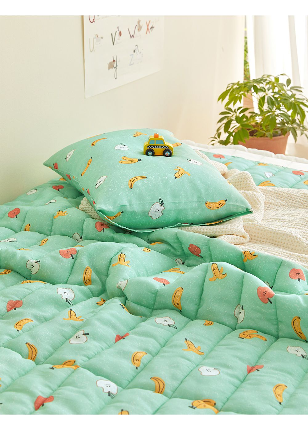 韓國 Maatila - (兒童款)涼感嫘縈夏季被-水果樂園