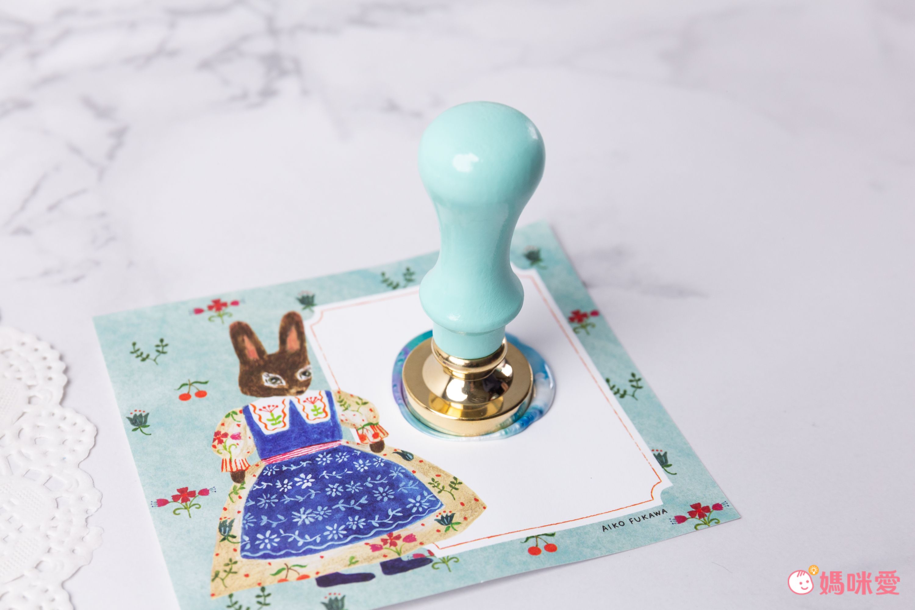 韓國 Sealhouse - 迷你火漆章禮盒組-卡通小王子-火漆章(含木柄)+罐粒X1+木杓X1+融蠟架X1+小蠟燭X1+火柴盒X1