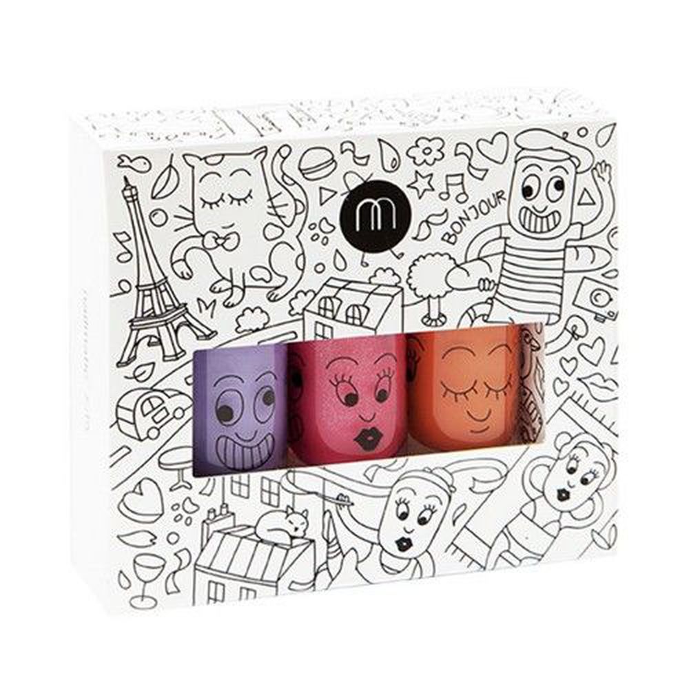 Nailmatic - Nailmatic 城市水漾亮彩指甲油(3入)-加奈紫+凱蒂+朵麗指甲油-8ml*3