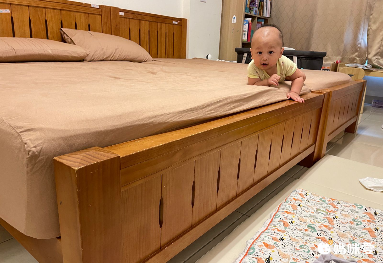 YODA - 垂直升降床邊護欄-果實灰