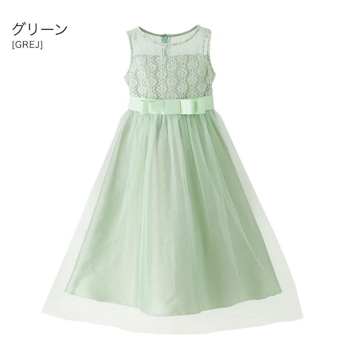 日本 Catherine Cottage - 浪漫蕾絲薄紗長洋裝/小禮服-水藍