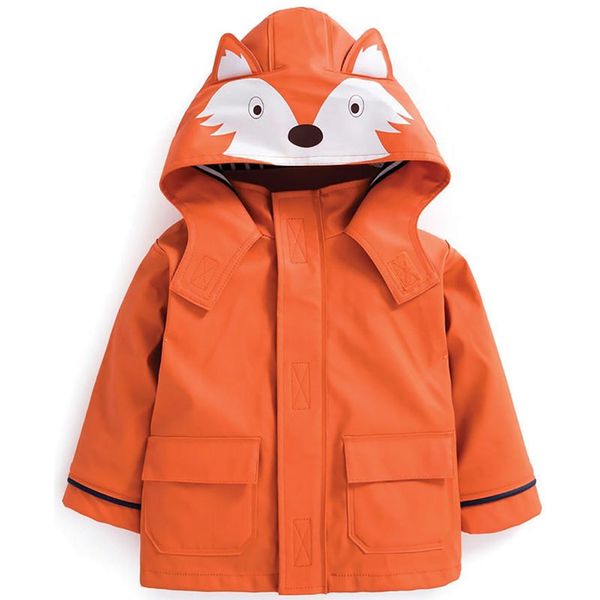 英國 JoJo Maman BeBe - 防風雨水手外套/雨衣-淘氣狐狸