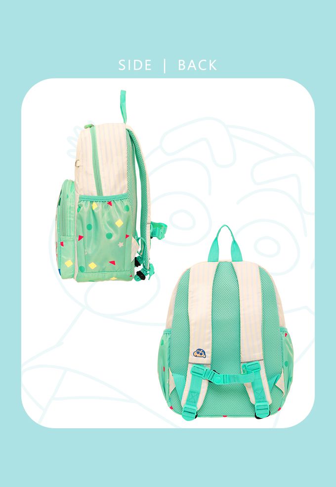 怡寶兒童包 | 蠟筆小新後背包(大)-薄荷綠