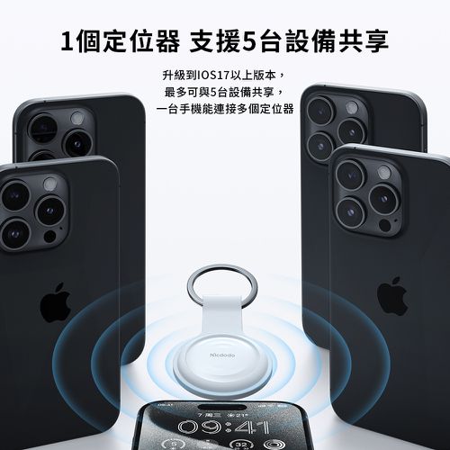 Mcdodo SmartTag Find My 防丟定位器 AT-720-白色(iOS限定)