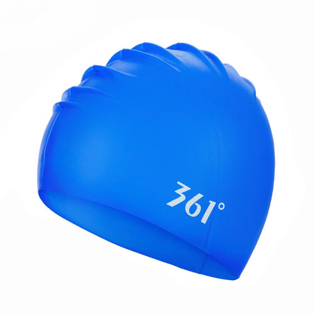 361° - 成人矽膠泳帽-亮藍色 (頭圍65cm以下)