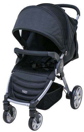 britax römer - B-Agile (銀管)四輪推車-黑色