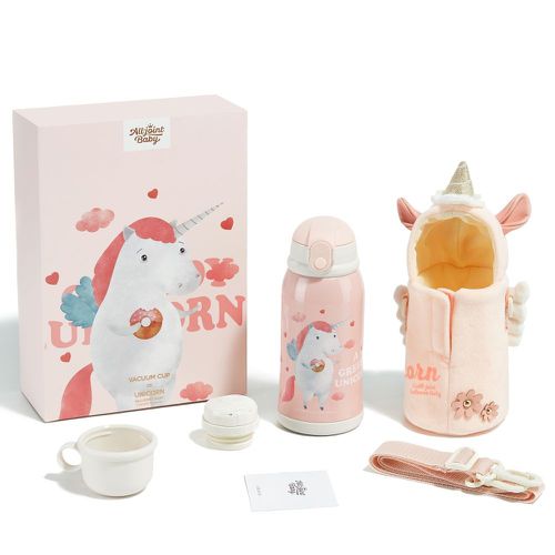多彩獨角獸保溫瓶-600ml