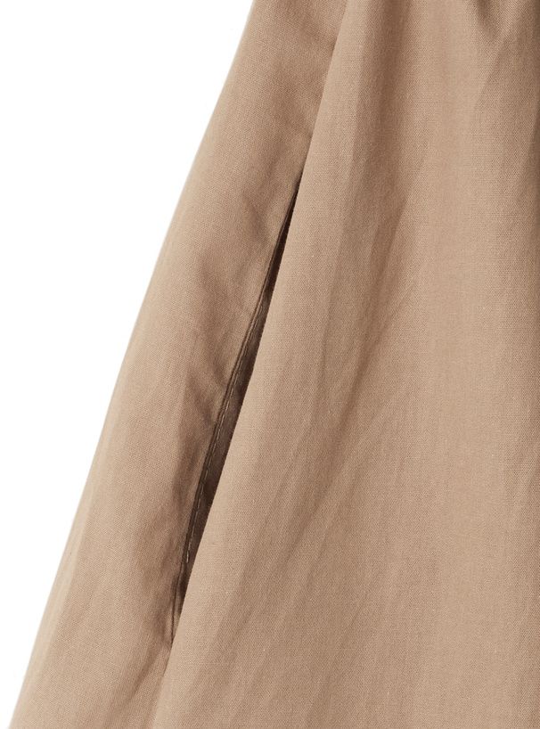 日本 GRL - 文藝感荷葉袖綁帶兩件式洋裝-深看咭 (F)