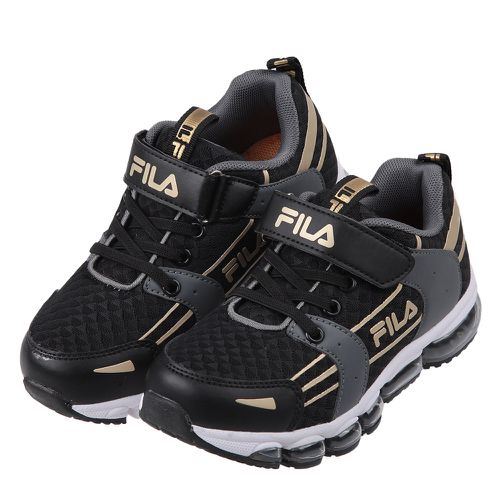 FILA - 康特杯黑金兒童大氣墊機能運動鞋