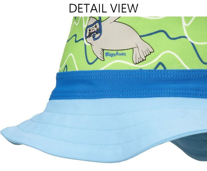 德國Playshoes - 抗UV防曬水陸兩用漁夫帽-小海豹 (53)