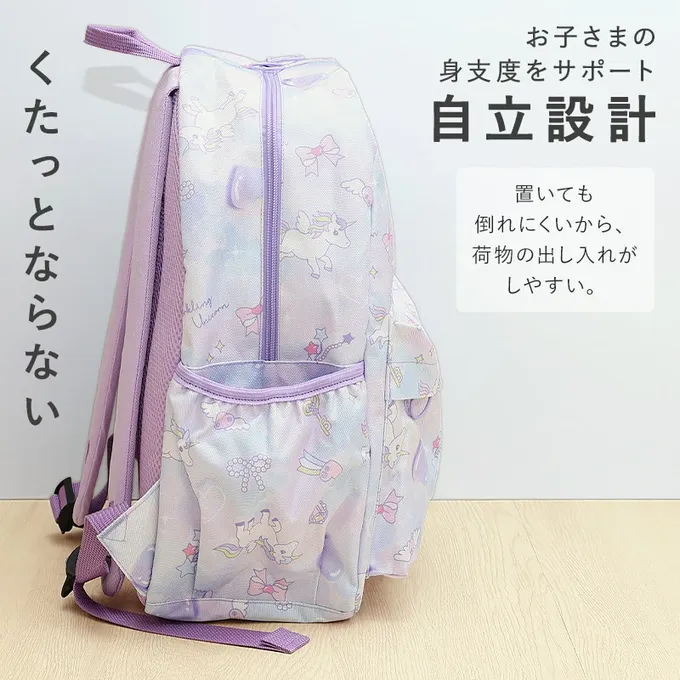 日本 ZOOLAND - 機能大容量童趣風減壓兒童背包(14L)-恐龍標籤-藍 (35x26x14cm)