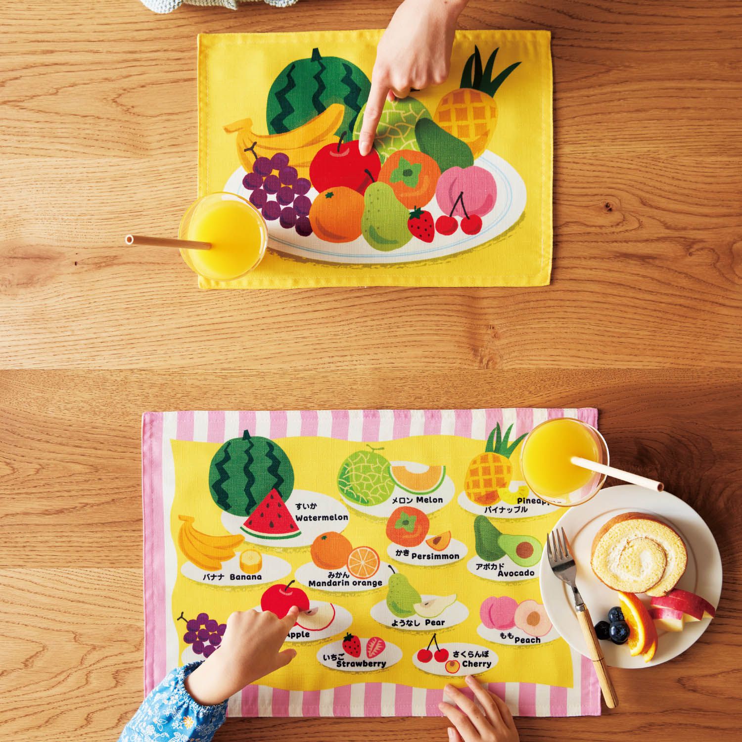 日本千趣會 - 親子共玩！愛上學習的防水餐墊2件組-交通工具 (大(30×45cm)+小(25×35cm))