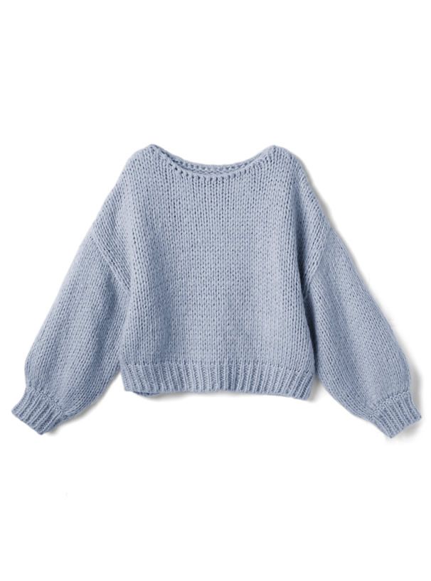 日本 GRL - 聯名款 慵懶麻花編織毛衣-活力橘