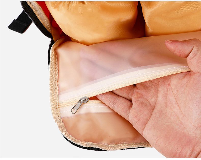 卡通人物大容量後背包/媽媽包-米奇-黑+紅 (40x22x18cm)