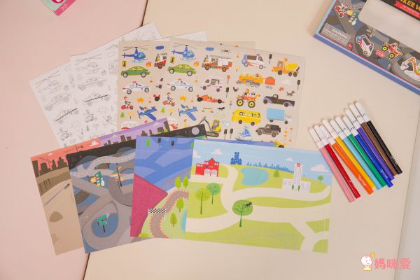 在家擁有小小畫室【澳洲 Tiger Tribe】旅行著色盒＆窗花彩繪