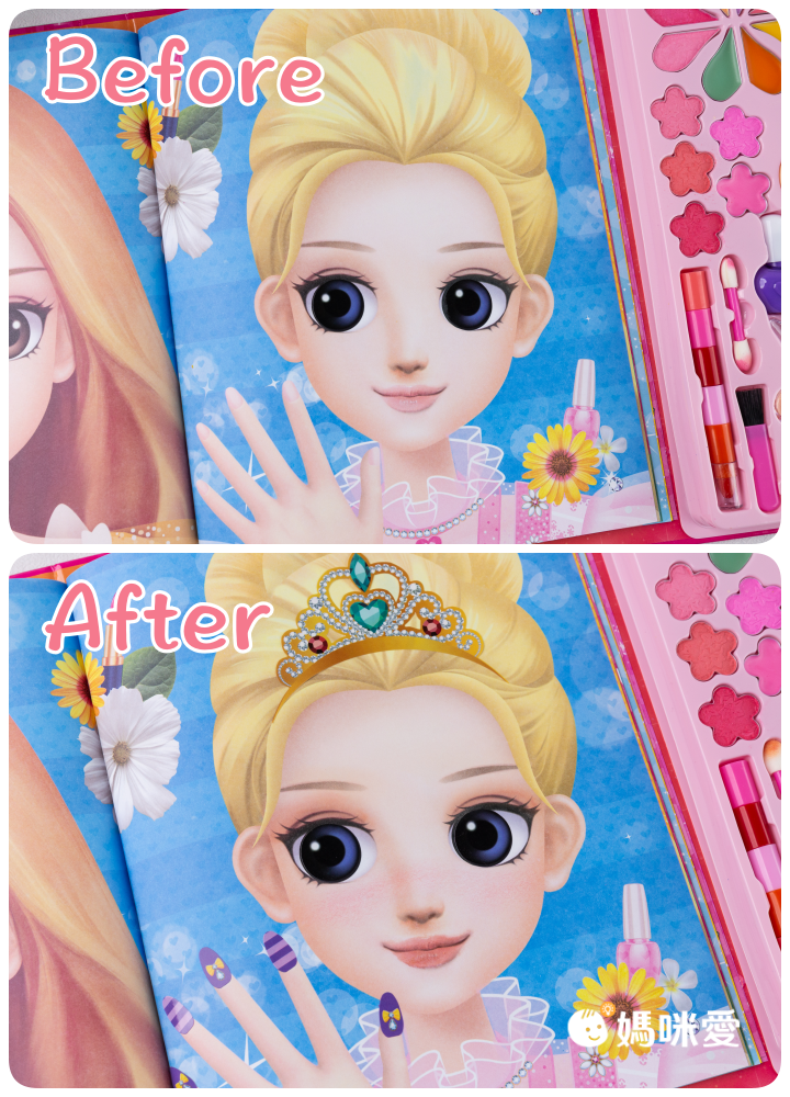 \遊戲書盛宴/ 安全無毒彩妝遊戲書 和百變茉莉一起變漂亮☆