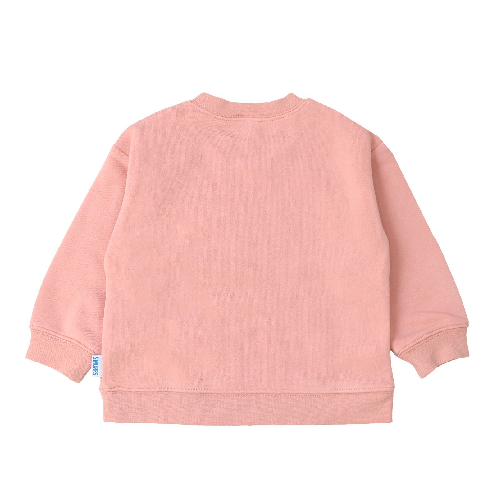 日本 ZOOLAND - 藍色小精靈聯名 保暖長袖上衣-讀書乖寶寶-海軍藍