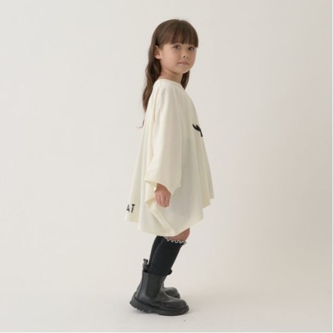 日本 b-ROOM - 萬聖節寬版造型上衣-幽靈-炭灰