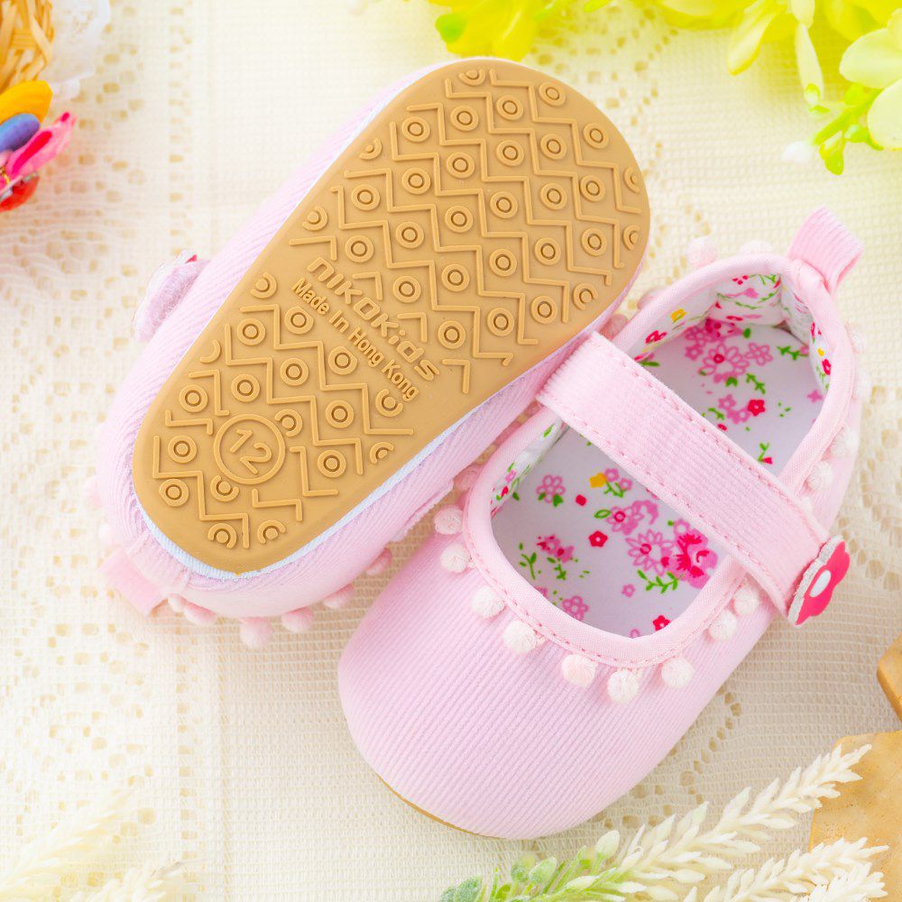 nikokids - 軟Q底學步鞋-粉色(SG578)