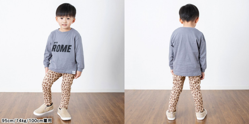 日本 BREEZE - 熱銷款 百搭鬆緊長褲(9分丈)-臘腸狗-奶油杏