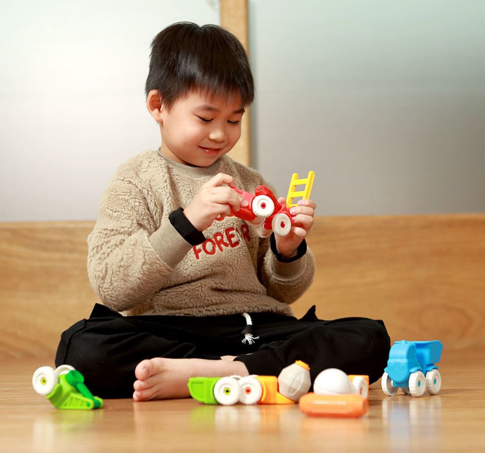 上誼文化 - 【SMARTMAX】磁力接接棒-工程車遊戲組-1歲以上