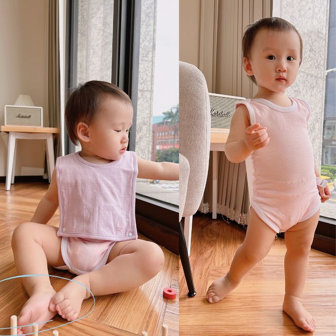 YOUrs - 棉甜背心包屁衣-青草綠