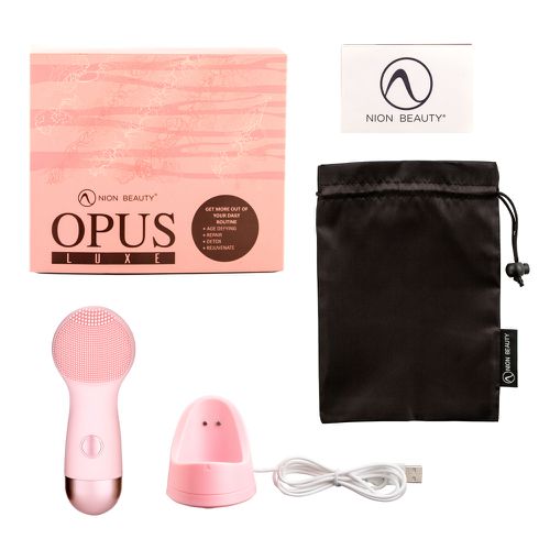 Opus Luxe 雙效負離子按摩潔面儀/洗臉機-粉色