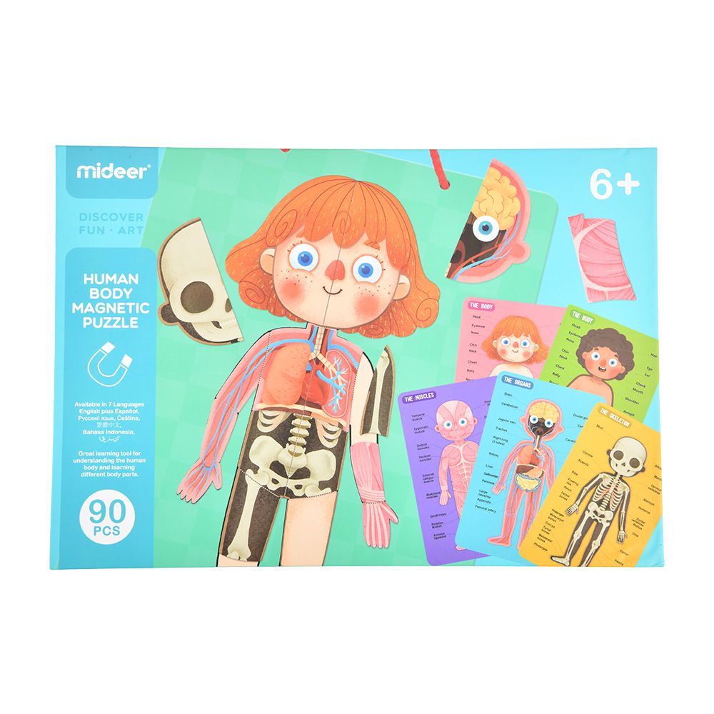 可掛式人體認知磁力貼遊戲組(90pcs)