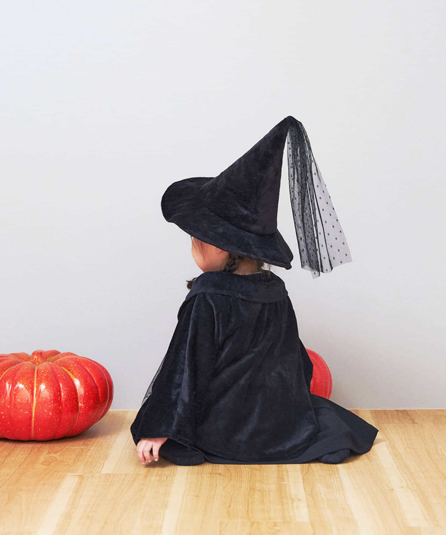 日本代購 - [限時搶購] 萬聖節小魔女套裝-黑 (90-100cm)